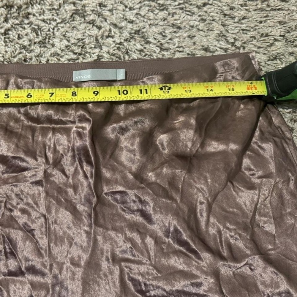 Vince satin-blend midi skirt - Picture 3 of 3